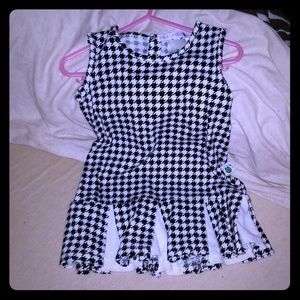 2T SARA LYNN TOGS HOUNDSTOOTH DRESS